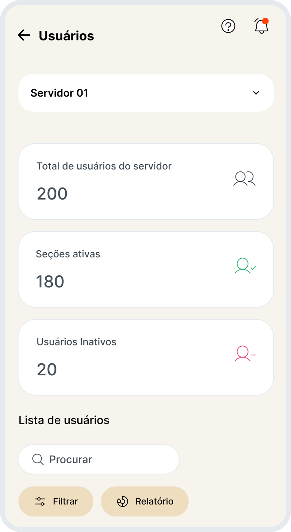 Lista de usuários LoQQuei
